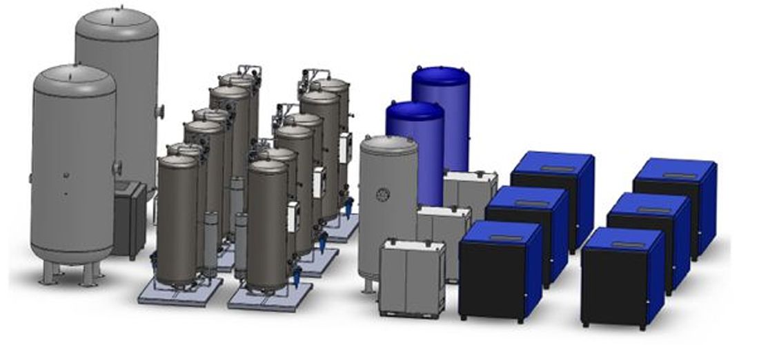 Air Compressor for Oxygen & Nitrogen Generation